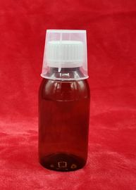 Broken Proof Medicine Syrup Bottle , Plastic Syrup Containers With Measuring Cup