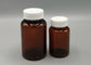 Brown Pet Bottles For Pharmaceuticals , 250ml Plastic Medicine Bottles With Lids