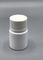 Capped Small Plastic Pill Bottles , 53mm Height Round Pill Container Portable