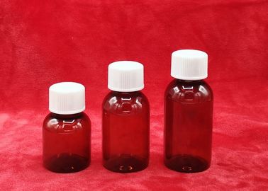 PET Medicine Syrup Bottle with white cap 8g to 13g weight 41mm to 43mm diameter
